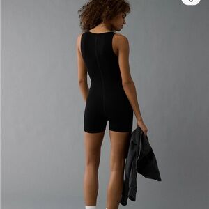 American Eagle Outfitters Charcoal Ribbed Top